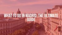 Vibrant Madrid cityscape with historic buildings, lively streets, and a mix of modern and traditional Spanish culture, daytime, realistic.