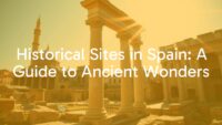 Ancient Roman ruins and Islamic architecture in Spain, sunny day, historical atmosphere, realistic.