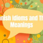 Colorful Spanish idioms floating in a vibrant speech bubble, warm and lively atmosphere, illustrative.