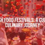 Vibrant Spanish food festival, crowded town square, colorful tomatoes flying in La Tomatina, people laughing, traditional Spanish dishes on tables, sunny day, lively atmosphere, realistic.