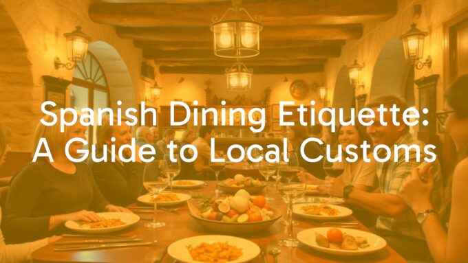 Spanish dining table with tapas, wine glasses, and happy people talking, warm lighting, rustic restaurant ambiance, realistic.